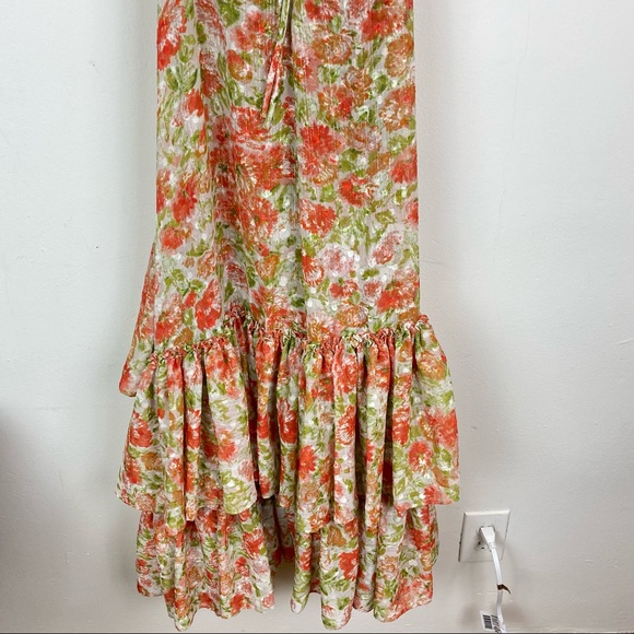 Misa Los Angeles Consuela Ruffle Off the Shoulder Floral Tiered Maxi Dress - Picture 8 of 14